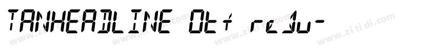 TANHEADLINE Otf regu字体转换